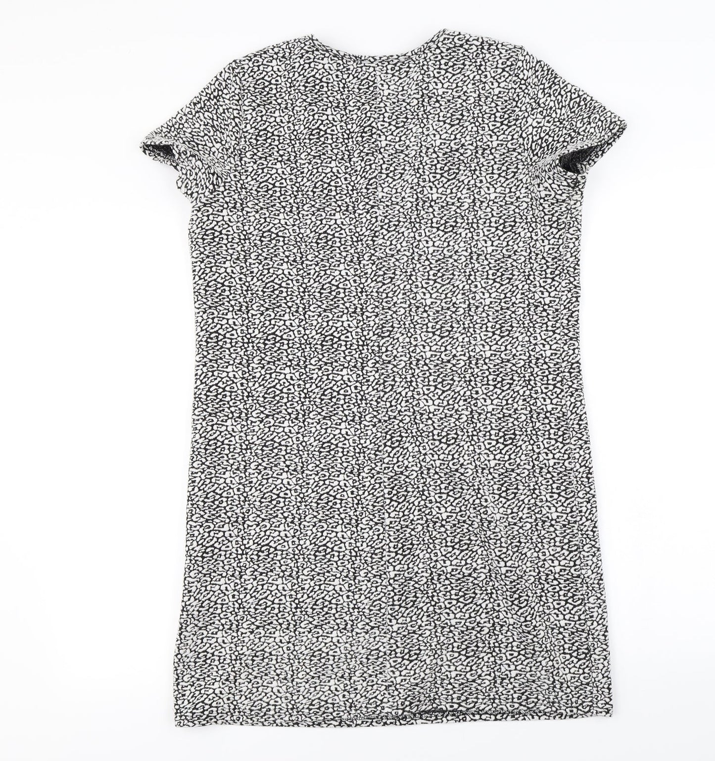 Miss Selfridge  Womens White Animal Print  A-Line  Size 10