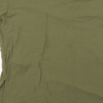 Womens UK Size 12 New Look Green Basic Blouse