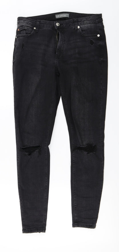 denim co Womens Black   Skinny Jeans Size 12 L26 in