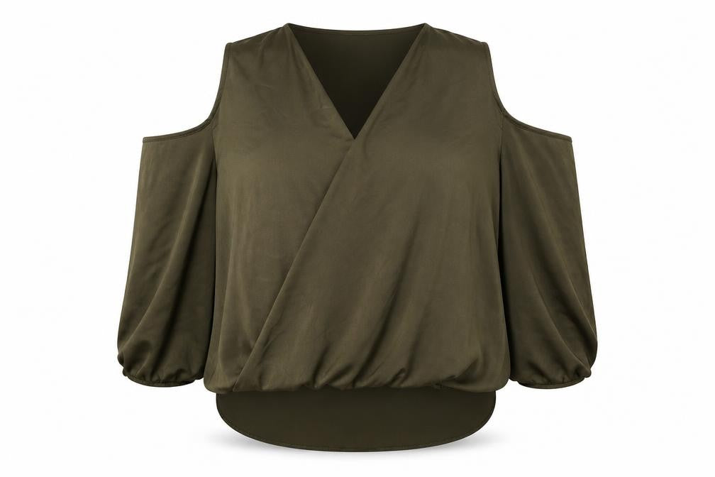 Womens UK Size 12 Star Brown Basic Blouse