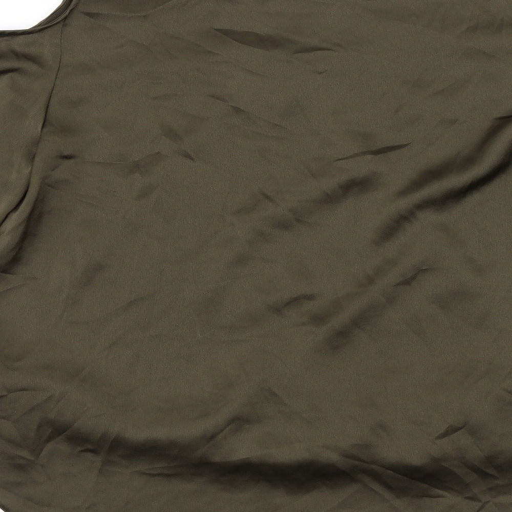 Womens UK Size 12 Star Brown Basic Blouse