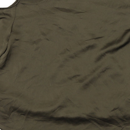 Womens UK Size 12 Star Brown Basic Blouse