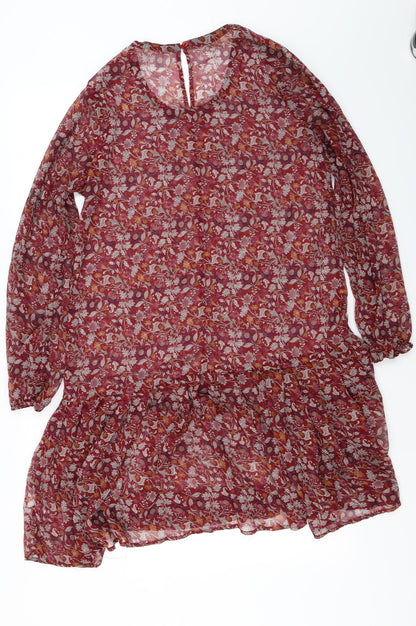 Womens UK Size 14 Peacocks Red Basic Blouse