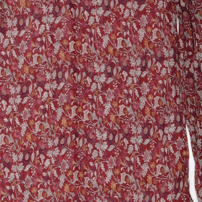 Womens UK Size 14 Peacocks Red Basic Blouse