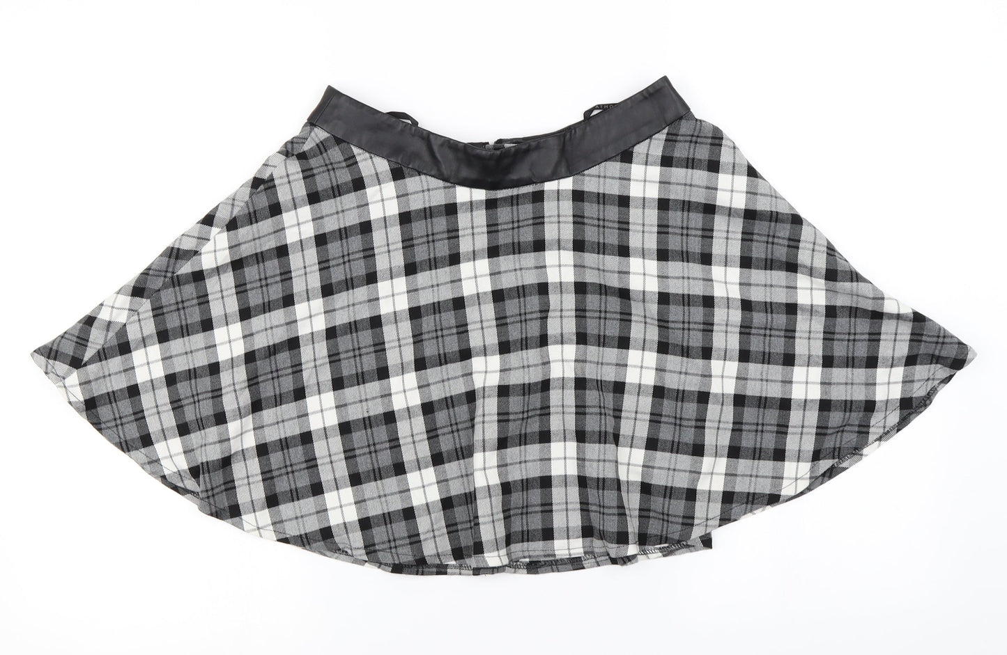 Atmosphere  Womens Grey Check  A-Line Skirt Size 8
