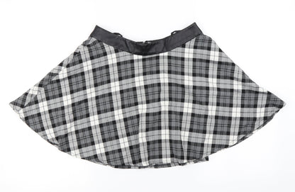 Atmosphere  Womens Grey Check  A-Line Skirt Size 8