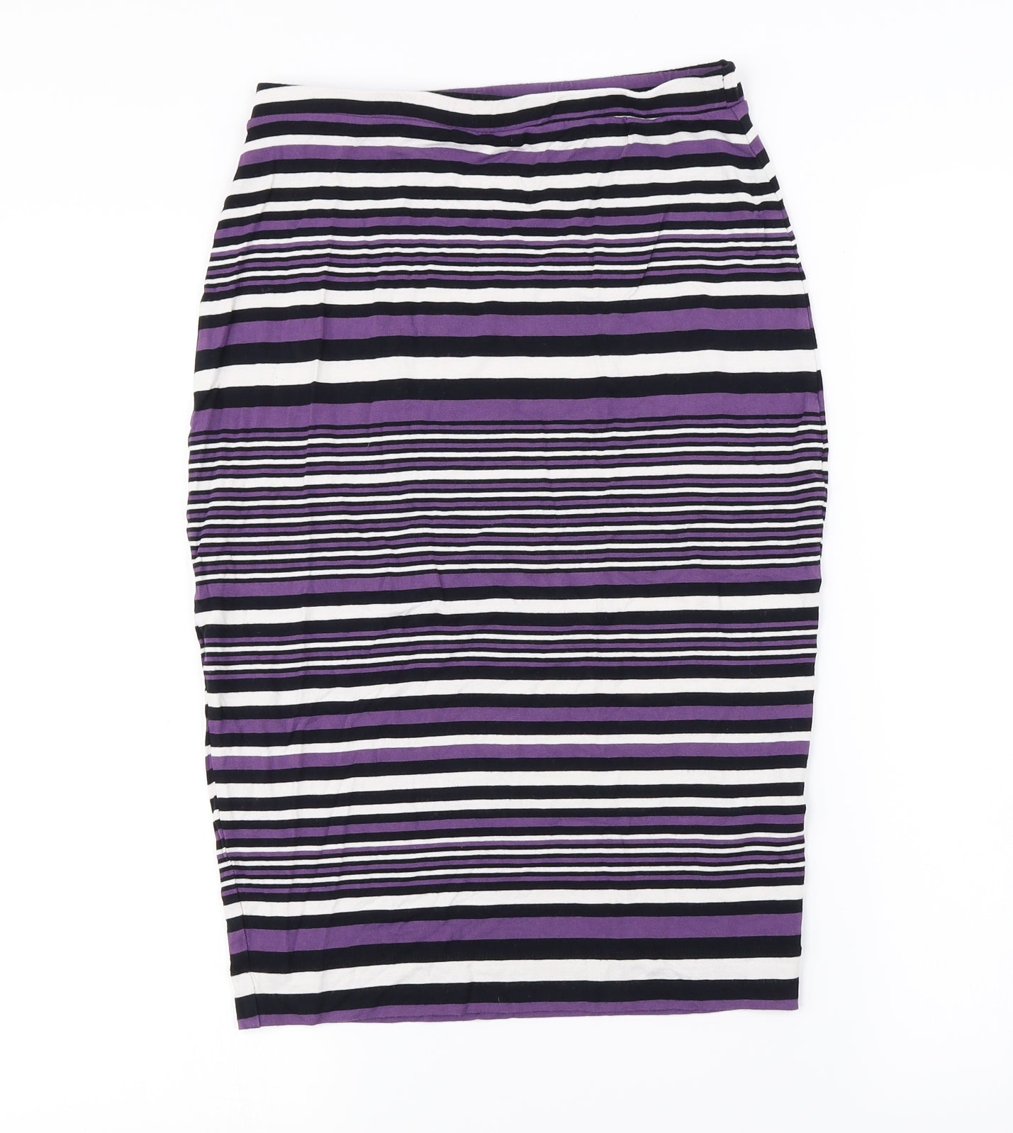 NEXT Womens Purple Striped  Bandage Skirt Size 10