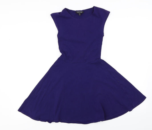 Topshop  Womens Purple   A-Line  Size 6