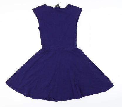 Topshop  Womens Purple   A-Line  Size 6