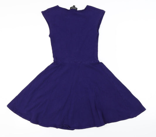 Topshop  Womens Purple   A-Line  Size 6