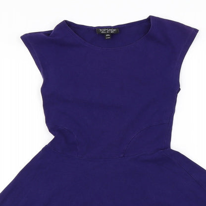 Topshop  Womens Purple   A-Line  Size 6