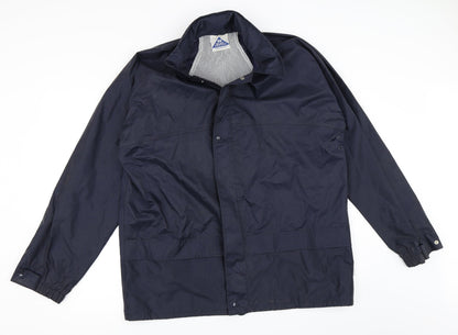 Mens UK Size S Blue Castle Blue Rain Coat