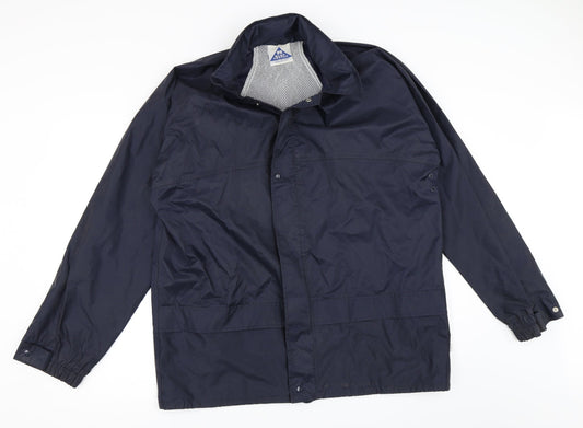 Mens UK Size S Blue Castle Blue Rain Coat