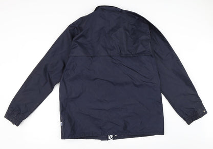 Mens UK Size S Blue Castle Blue Rain Coat