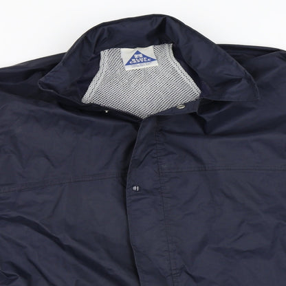 Mens UK Size S Blue Castle Blue Rain Coat