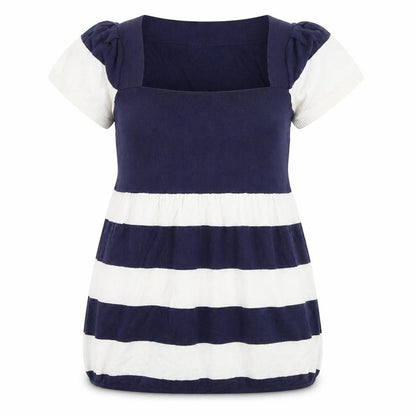 Store Twenty One Womens Blue Striped Pullover Jumper Size 14