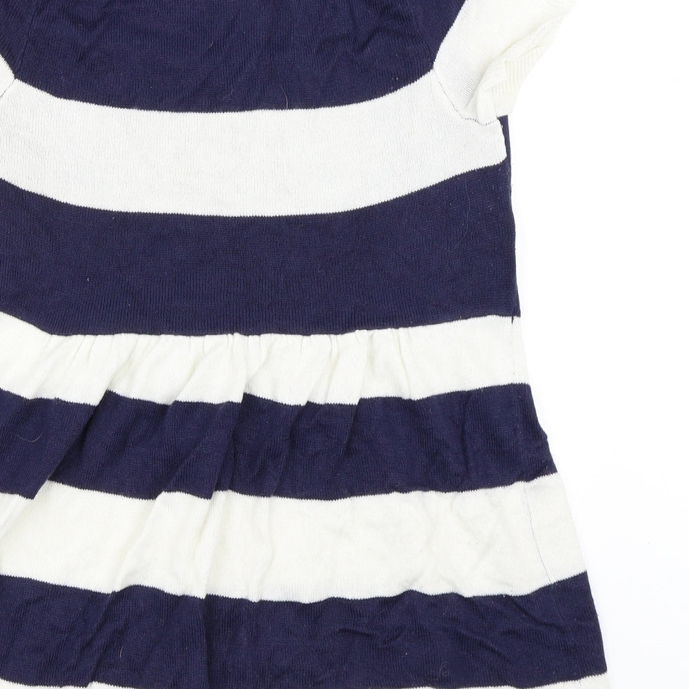Store Twenty One Womens Blue Striped  Pullover Jumper Size 14