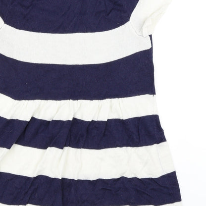 Store Twenty One Womens Blue Striped  Pullover Jumper Size 14