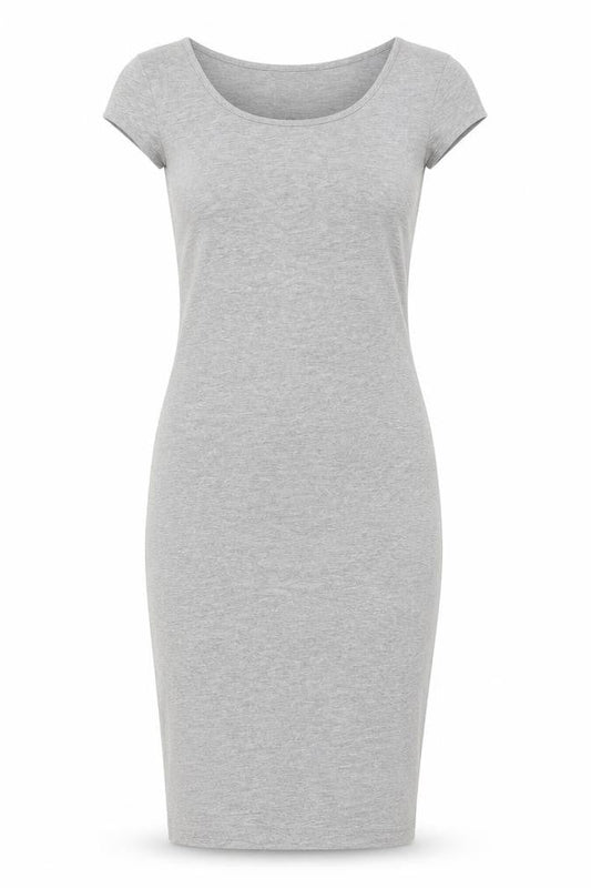 Front view of Vera Moda women’s grey bodycon, size S