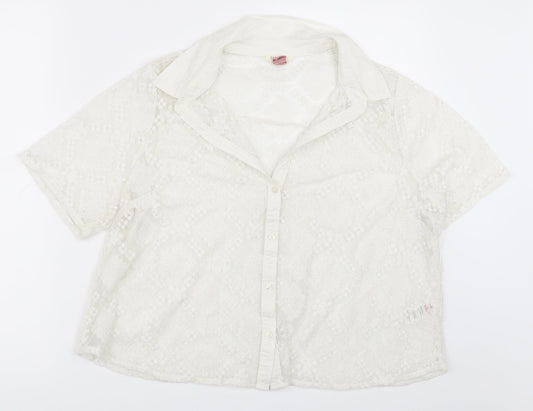 Matalan Womens White   Basic Button-Up Size 18