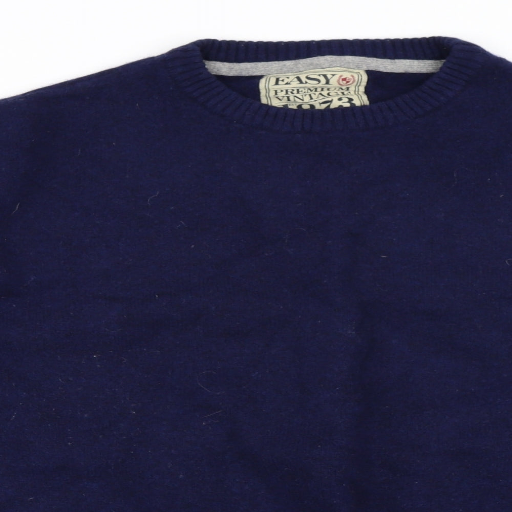 Easy Mens Blue   Pullover Jumper Size 2XL