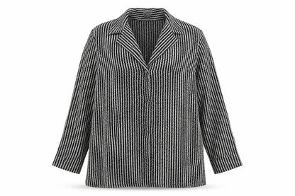 Dorchena Womens Black   Basic Button-Up Size 16