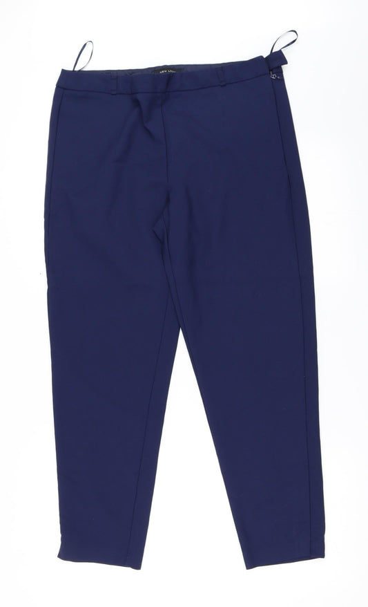 New Look Womens Blue   Trousers  Size 14 L27 in