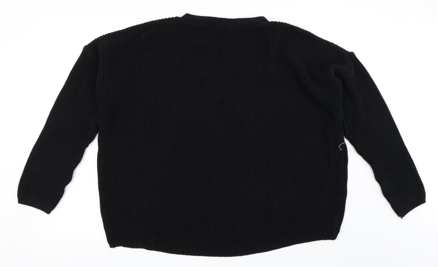 Boohoo Womens Black   Pullover Jumper Size M