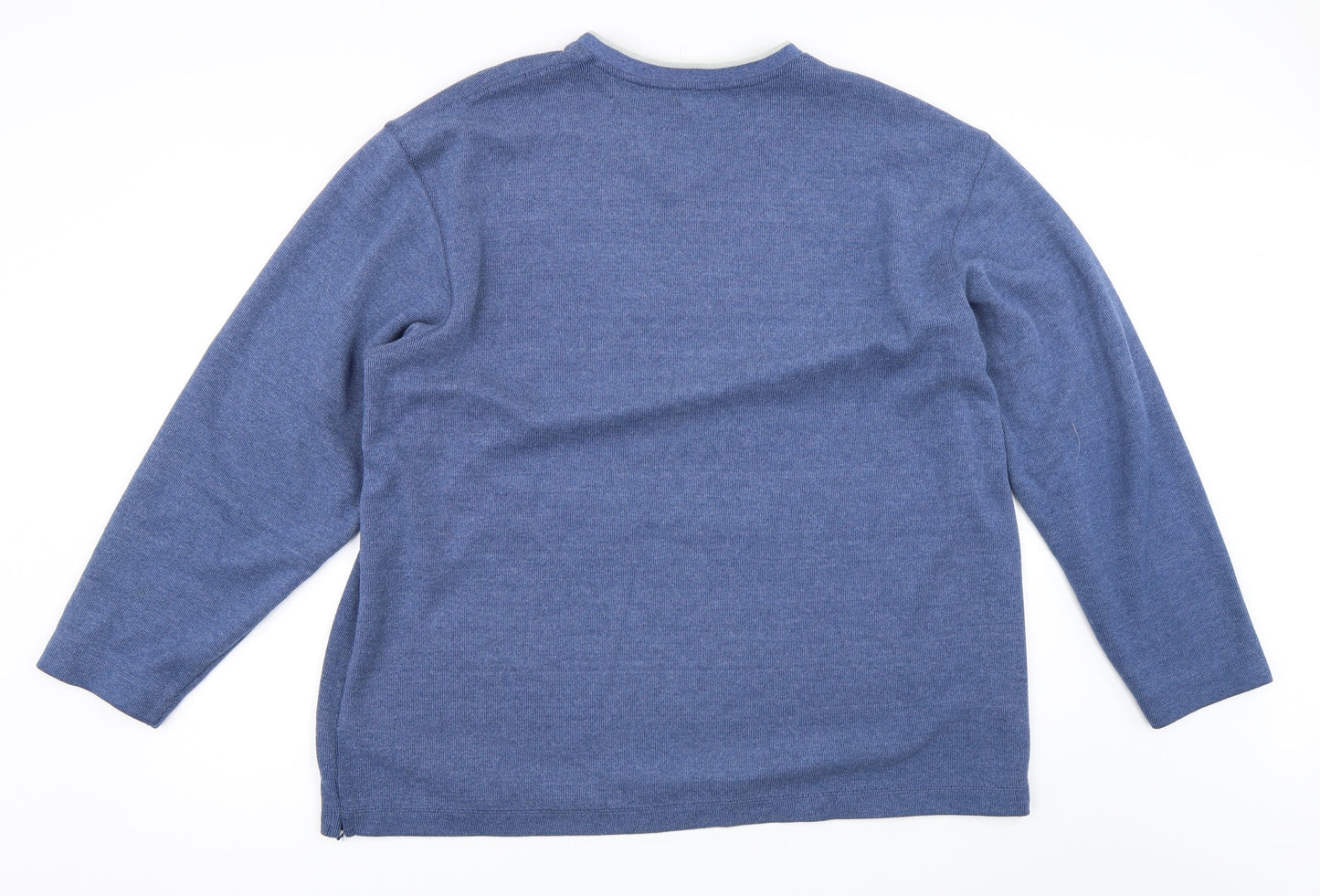 Armando Mens Blue   Pullover Jumper Size L