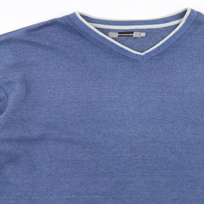 Armando Mens Blue   Pullover Jumper Size L