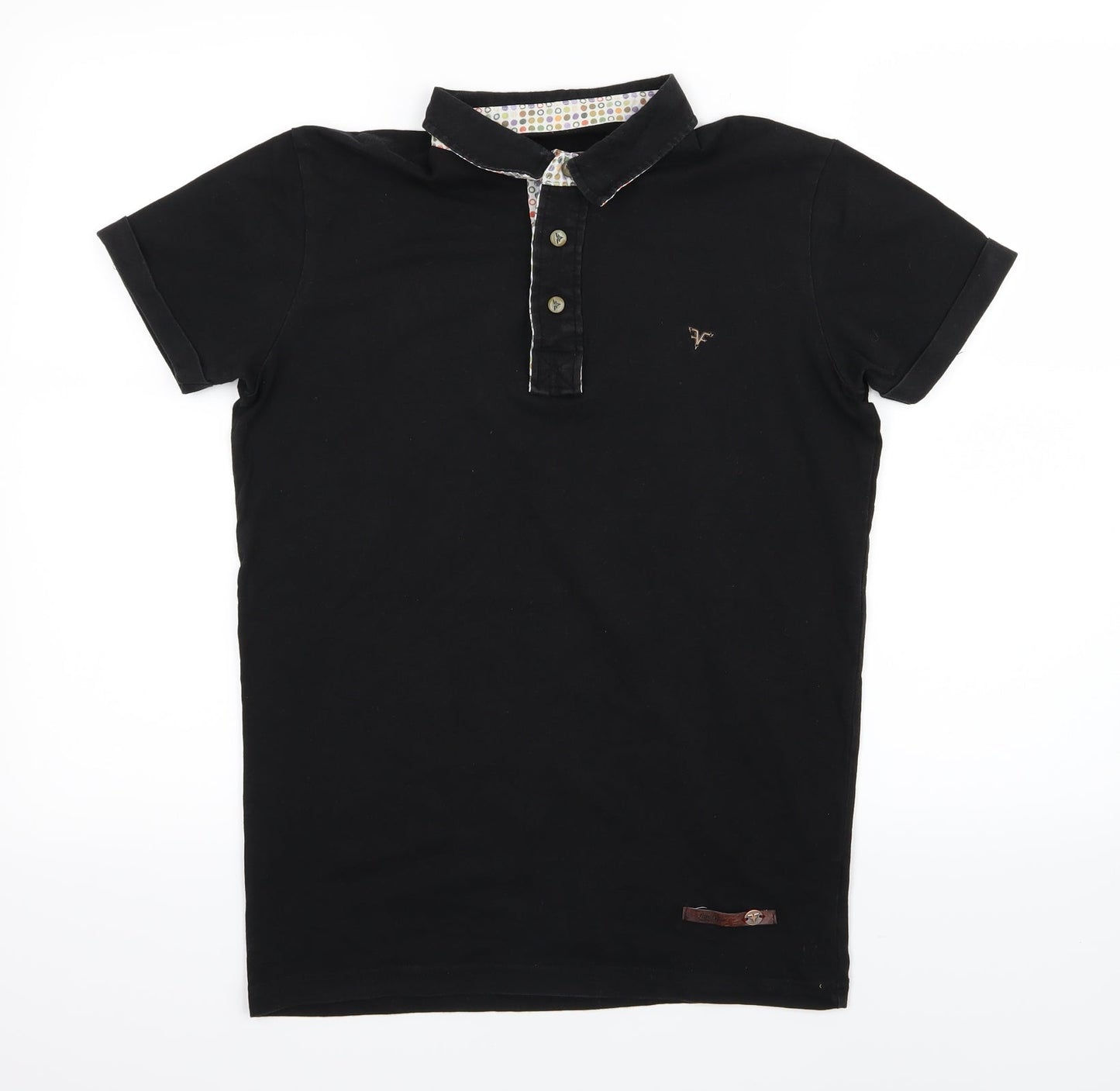 Fabregas Mens Black    Polo Size M