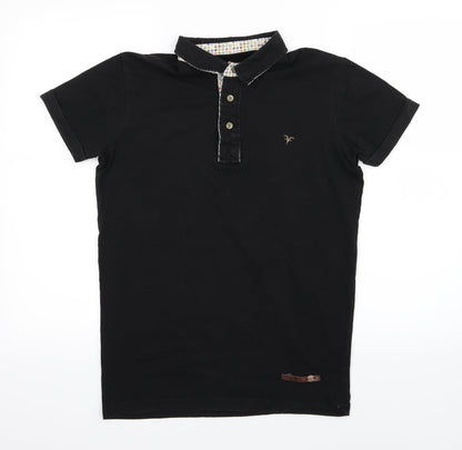 Fabregas Mens Black    Polo Size M