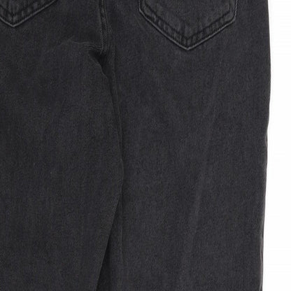 Denim Co. Womens Black  Denim Straight Jeans Size 8 L28 in