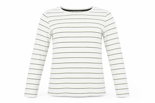 Nocozo Womens Green Striped Knit Pullover Jumper Size 10