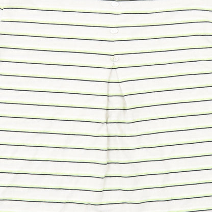 Nocozo Womens Green Striped Knit Pullover Jumper Size 10