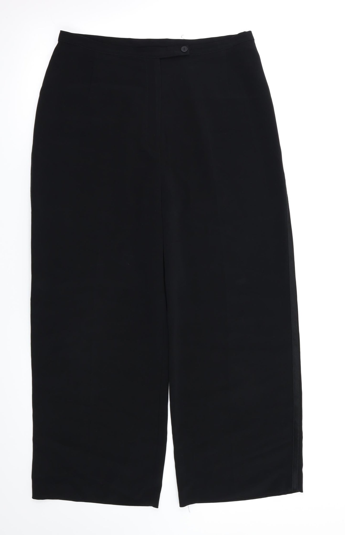 Womens UK Size 12 next Relaxed Fit  Black Trousers