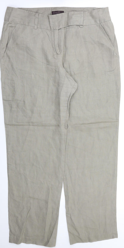 Great London Womens Beige   Trousers  Size 16 L31 in