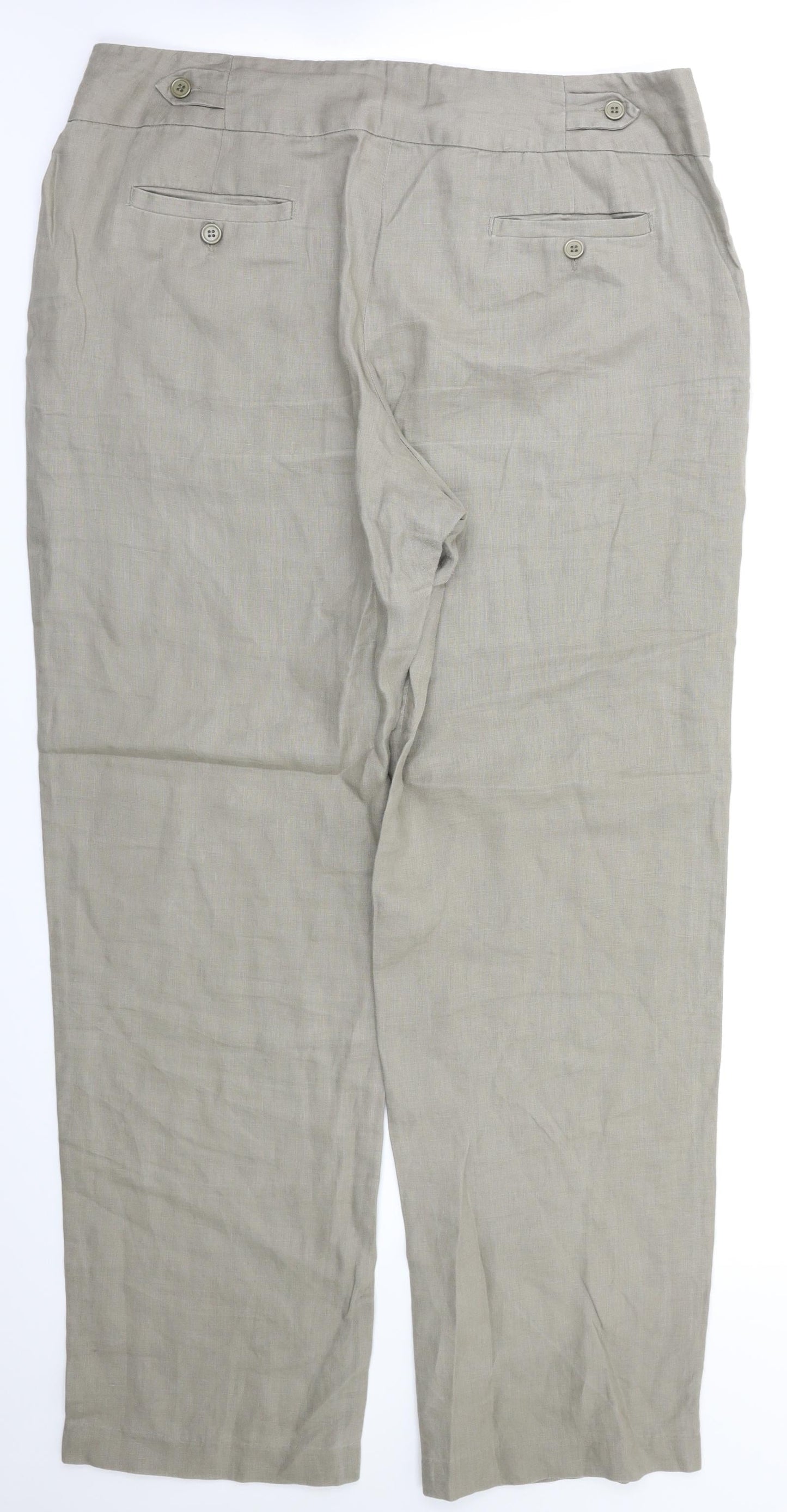 Great London Womens Beige   Trousers  Size 16 L31 in