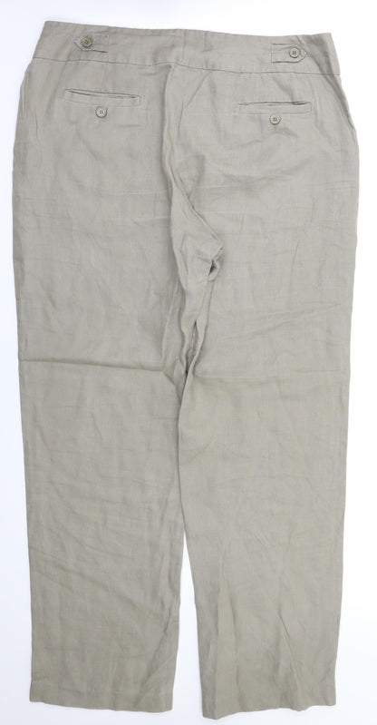 Great London Womens Beige   Trousers  Size 16 L31 in