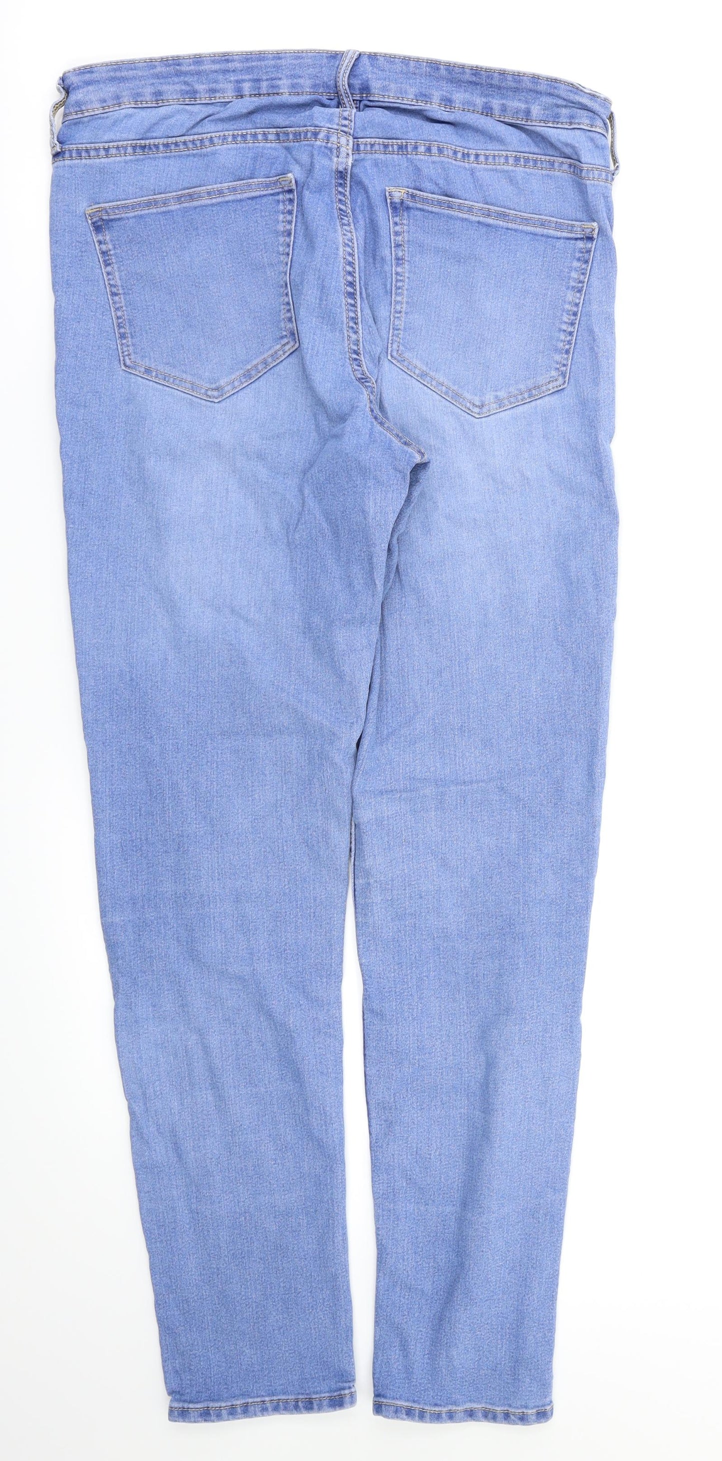 Womens UK Size 30 Denim Relaxed Fit Skinny Blue Jeans