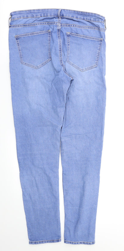 Womens UK Size 30 Denim Relaxed Fit Skinny Blue Jeans