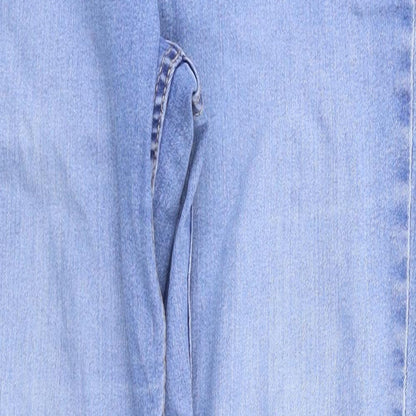 Womens UK Size 30 Denim Relaxed Fit Skinny Blue Jeans