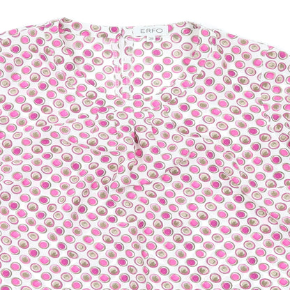 Womens UK Size 10 ERFO Pink Basic Blouse
