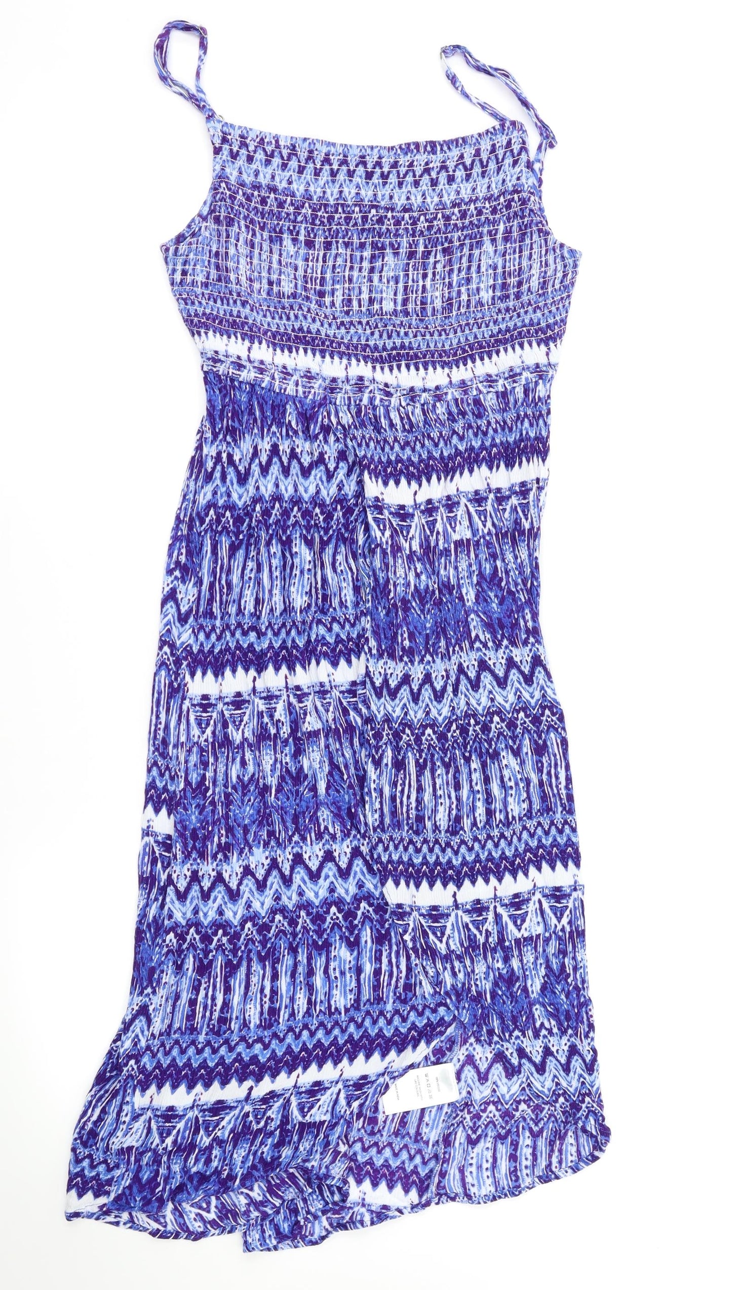 A Drew  Womens Blue Striped  Fit & Flare  Size S