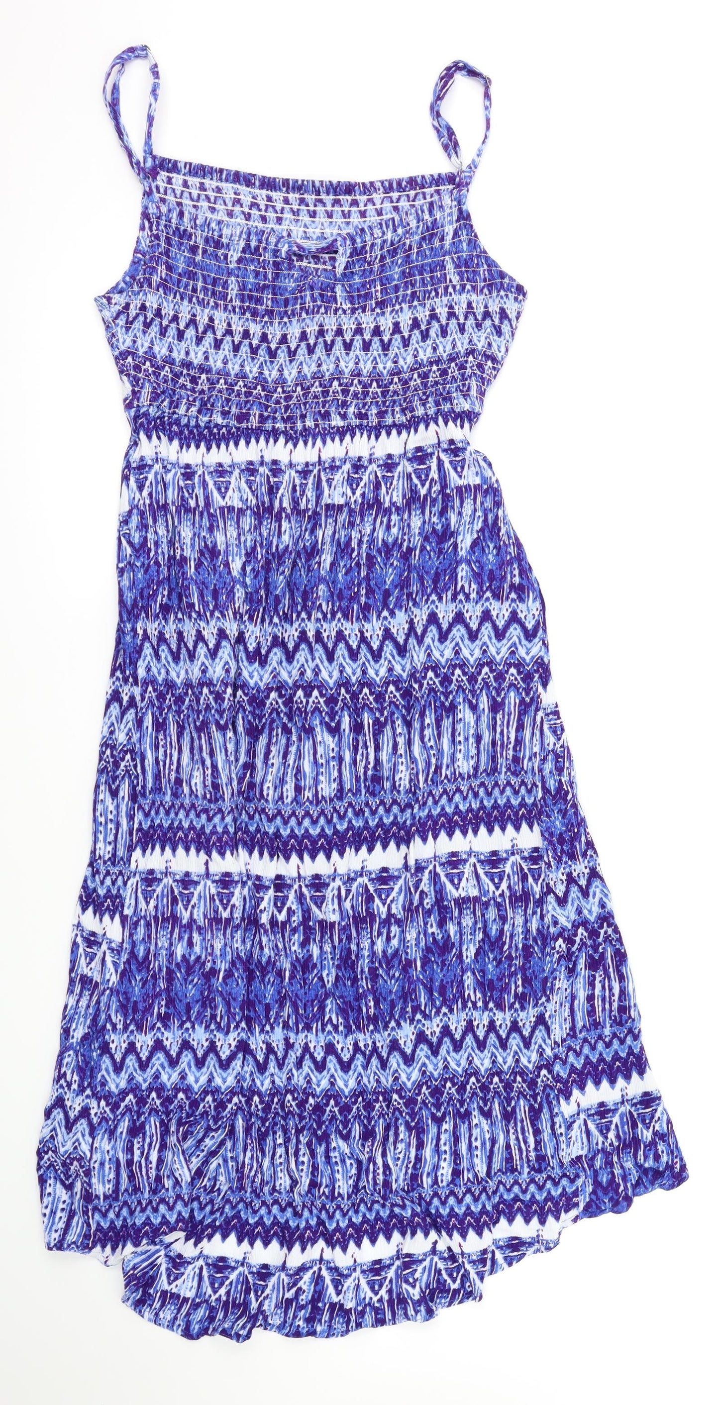 A Drew  Womens Blue Striped  Fit & Flare  Size S