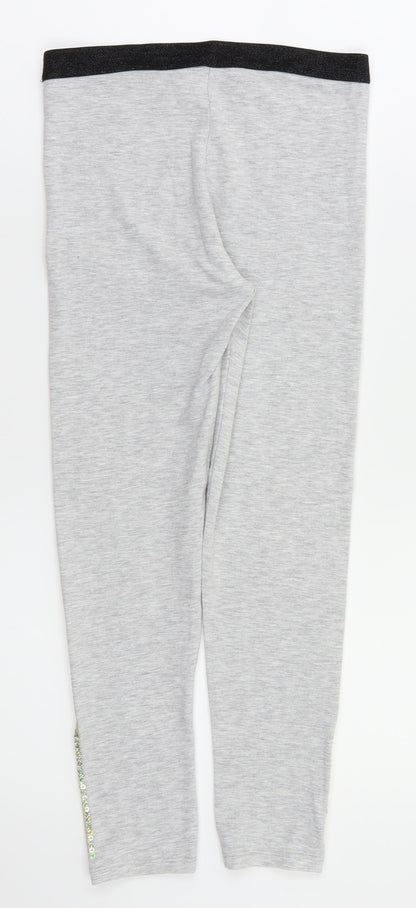 George Girls Grey   Jegging Trousers Size 9-10 Years
