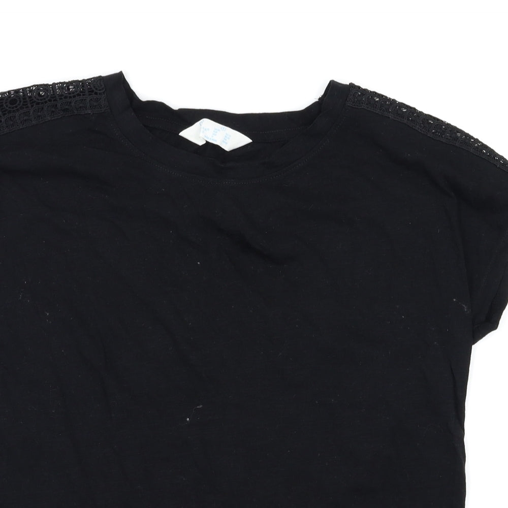 Primark Womens Black   Basic T-Shirt Size S