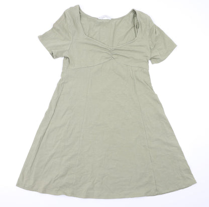 Double Zero Womens Green   Fit & Flare  Size L