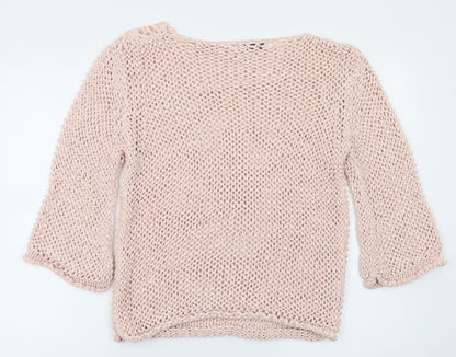 STAMBECCO Womens Pink   Pullover Jumper Size L