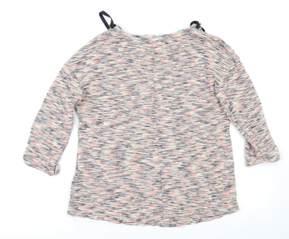 Womens UK Size S PULL&BEAR Multicoloured Basic T-Shirt